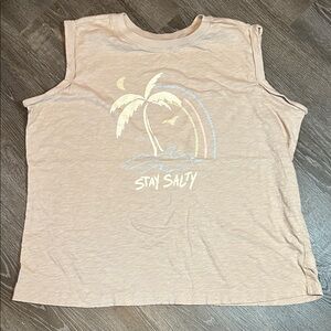 Torrid Tan Graphic Tank Top